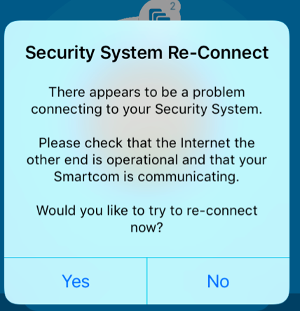 Security System re-connect