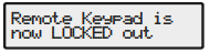 Premier alarm keypad locked out