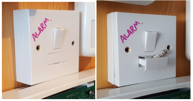 Burglar alarm fuse