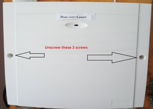 How to open Premier alarm panel