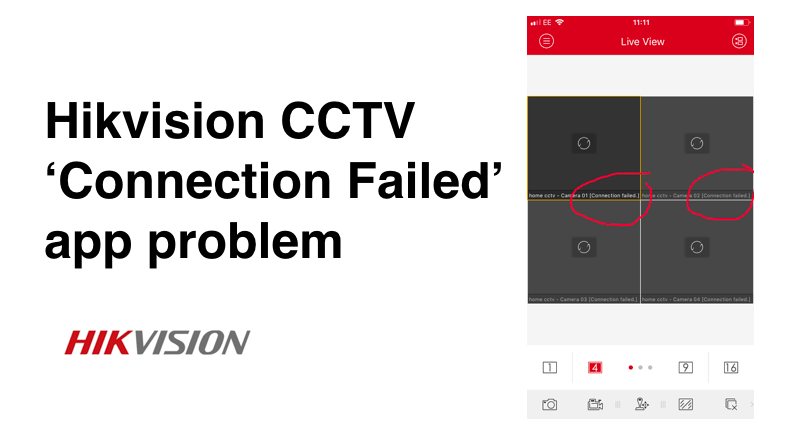 Hikvision Camera ‘connection failed’ problem on iVMS-4500 app – How to Fix