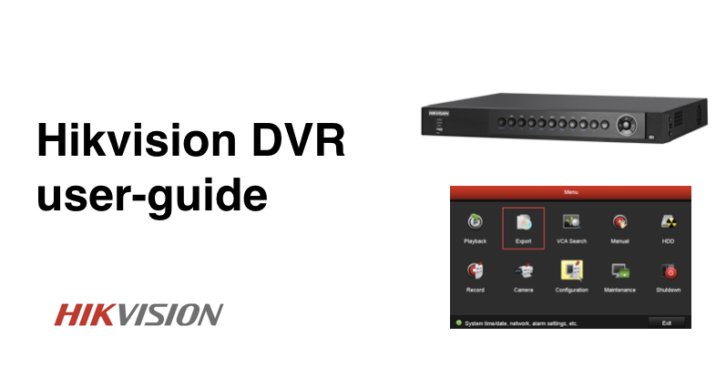 Hikvision DVR user guide