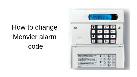 How to change Menvier alarm code